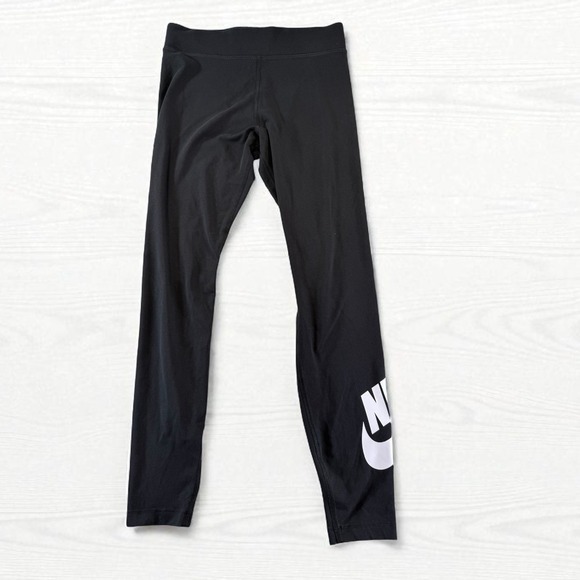 Nike Leggings Women's Black Athletic Workout Activewear Training Pants - Picture 1 of 4
